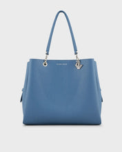 Carica l'immagine nel visualizzatore di Gallery, Emporio Armani Shopper effetto palmellato con charm aquila