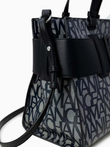 Armani Exchange Borsa tote grande con dettaglio a contrasto