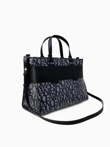 Armani Exchange Borsa tote grande con dettaglio a contrasto