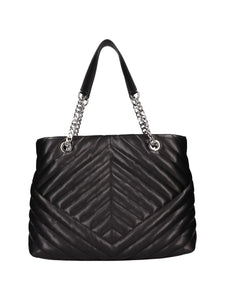 Armani Exchange Borsa shopper matelassè nera