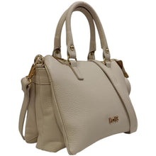 Carica l&#39;immagine nel visualizzatore di Gallery, MBRC borsa a mano con tracolla piccola beige con 3 scomparti in pelle C156
