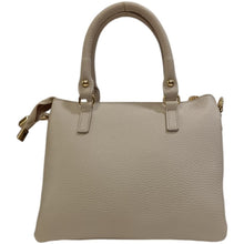 Carica l&#39;immagine nel visualizzatore di Gallery, MBRC borsa a mano con tracolla piccola beige con 3 scomparti in pelle C156
