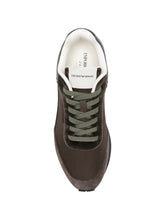 Carica l'immagine nel visualizzatore di Gallery, Emporio Armani Sneakers stringate in tessuto tecnico e camoscio
