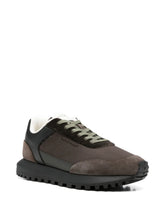 Carica l'immagine nel visualizzatore di Gallery, Emporio Armani Sneakers stringate in tessuto tecnico e camoscio

