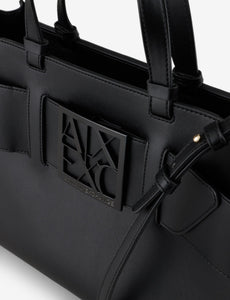 Armani Exchange Tote bag con doppi manici e tracolla