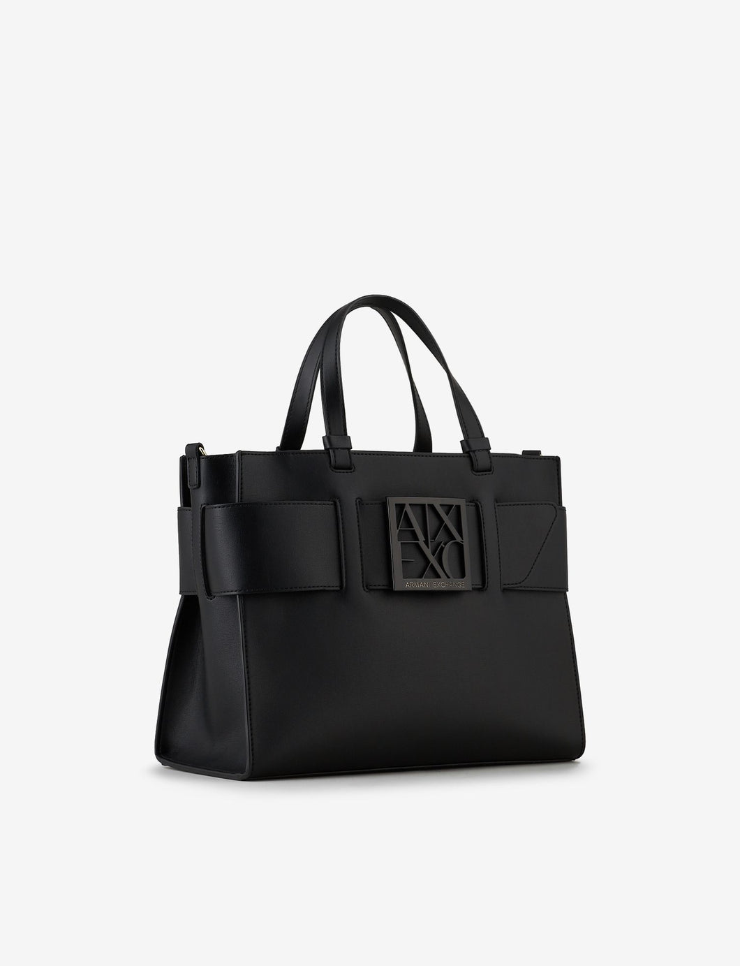 Armani Exchange Tote bag con doppi manici e tracolla