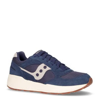 Carica l'immagine nel visualizzatore di Gallery, Saucony Eclipse-c sneaker in pelle e tessuto navy
