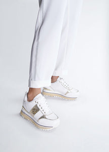 Liu Jo Sneakers bianche platform in pelle