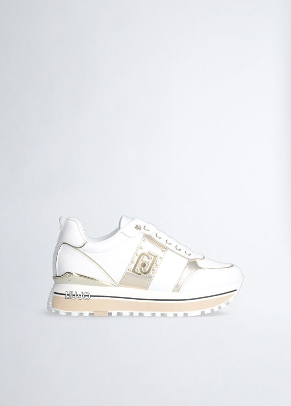 Liu Jo Sneakers bianche platform in pelle