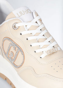 Liu Jo in pelle crema con strass