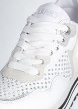 Carica l&#39;immagine nel visualizzatore di Gallery, Liu Jo Sneakers platform bianche con strass FW COLLECTION
