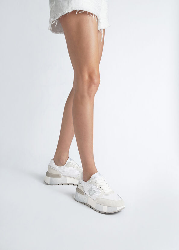 Liu Jo Sneakers platform in suede e mesh SS Collection