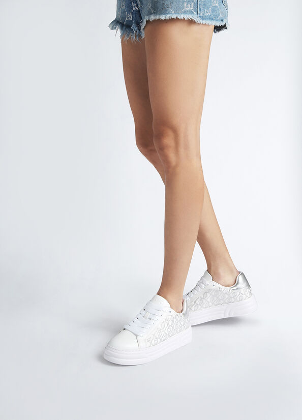 Liu Jo Sneakers platform con logo strass SS Collection