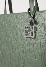 Carica l&#39;immagine nel visualizzatore di Gallery, Armani Exchange shopper con chiusura a zip verde militare
