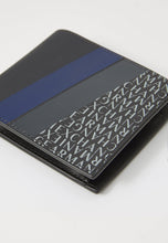 Carica l'immagine nel visualizzatore di Gallery, Armani exchange Portafoglio a libro con fascia blu e stampa logo
