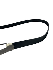 Armani Exchange Cintura in pelle nera e blu