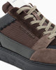 Emporio Armani Sneakers stringate in camoscio e mesh con dettagli in pelle