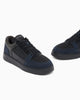 Emporio Armani Sneakers stringate in camoscio e mesh con dettagli in pelle
