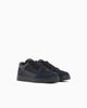 Emporio Armani Sneakers stringate in camoscio e mesh con dettagli in pelle