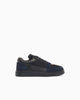 Emporio Armani Sneakers stringate in camoscio e mesh con dettagli in pelle
