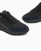 Emporio Armani Sneakers stringate in tessuto tecnico e camoscio