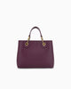 Emporio Armani Shopper piccola MyEA stampa cervo viola