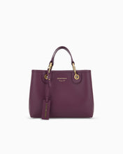 Carica l'immagine nel visualizzatore di Gallery, Emporio Armani Shopper piccola MyEA stampa cervo viola

