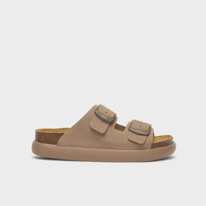 Scholl ciabatte in sughero beige scuro