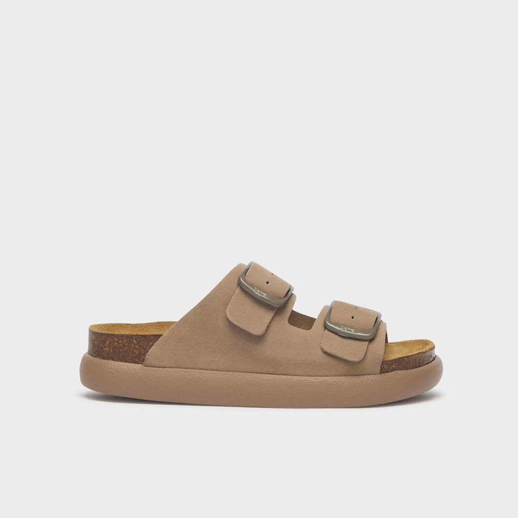 Scholl ciabatte in sughero beige scuro