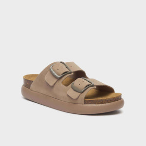 Scholl ciabatte in sughero beige scuro