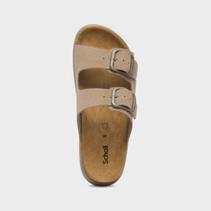 Scholl ciabatte in sughero beige scuro