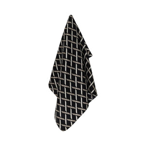 Armani Exchange foulard in seta logo all-over nera e verde
