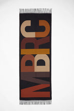 Carica l&#39;immagine nel visualizzatore di Gallery, MBRC Foulard donna con scritta mbrc colori terra
