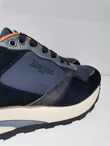 Blauer sneaker in pelle FW COLLECTION