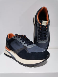 Blauer sneaker in pelle FW COLLECTION