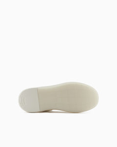 Emporio Armani  Sneakers in pelle saffiano bianche