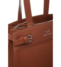 Carica l&#39;immagine nel visualizzatore di Gallery, Armani Exchange Shopper con tracolla marrone
