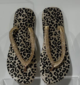 Havaianas gioiello leopardate con strass