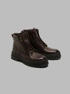 Blauer scarponcini uomo marroni in pelle COMBAT IUKA01-LEA
