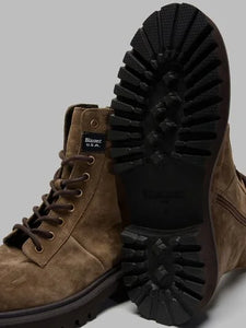 Blauer scarponcini uomo marroni in camoscio COMBAT BUXTON04-SUE
