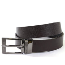 Carica l'immagine nel visualizzatore di Gallery, Armani Exchange cintura uomo in pelle reversibile nera e blu
