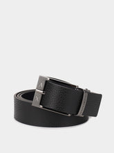 Carica l'immagine nel visualizzatore di Gallery, Armani Exchange cintura uomo in pelle reversibile nera e blu
