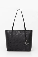 Carica l'immagine nel visualizzatore di Gallery, Armani Exchange borsa nera a spalla logo all-over
