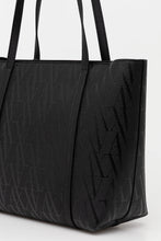 Carica l'immagine nel visualizzatore di Gallery, Armani Exchange borsa nera a spalla logo all-over
