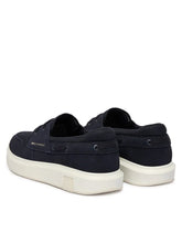 Carica l'immagine nel visualizzatore di Gallery, Armani Exchange sneakers uomo blu slip-on in suede e mesh urban
