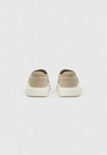 Carica l'immagine nel visualizzatore di Gallery, Armani Exchange sneakers uomo beige slip-on in suede e mesh urban
