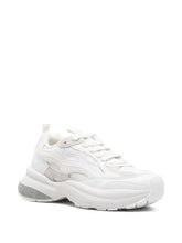 Carica l'immagine nel visualizzatore di Gallery, Emporio Armani Sneakers in mesh bianche dettagli crema

