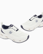 Carica l'immagine nel visualizzatore di Gallery, Emporio Armani Sneakers donna in maglia tecnica bianche e blu
