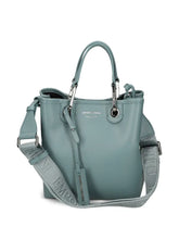 Carica l'immagine nel visualizzatore di Gallery, Emporio Armani Shopper verticale MyEA Bag stampa cervo celeste polvere

