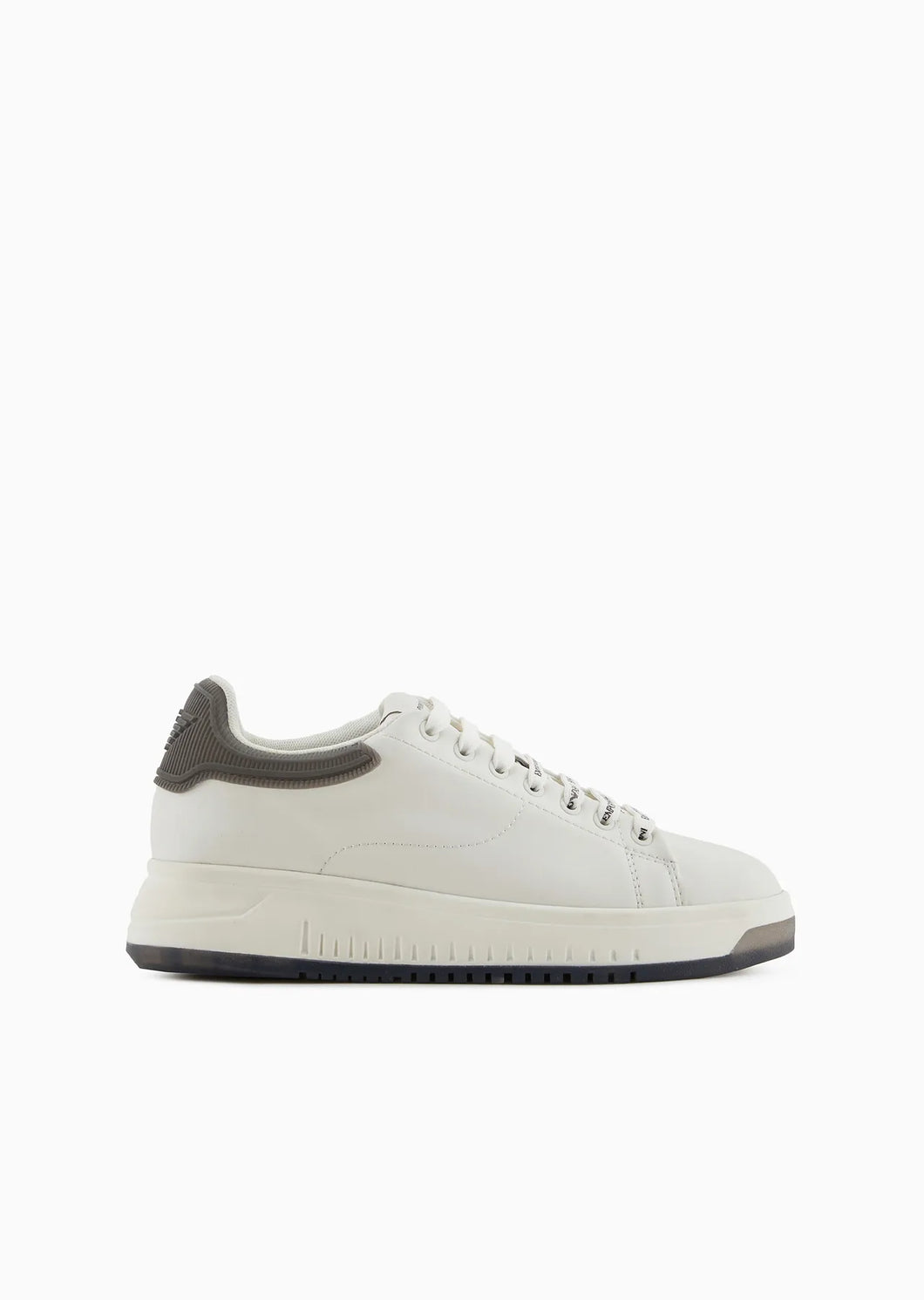 Emporio Armani sneakers in pelle con retro in gomma